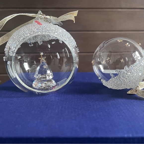 swarovski crystal ornaments 2023 Ornament with Gold Accents brand new in box - Picture 8 of 8